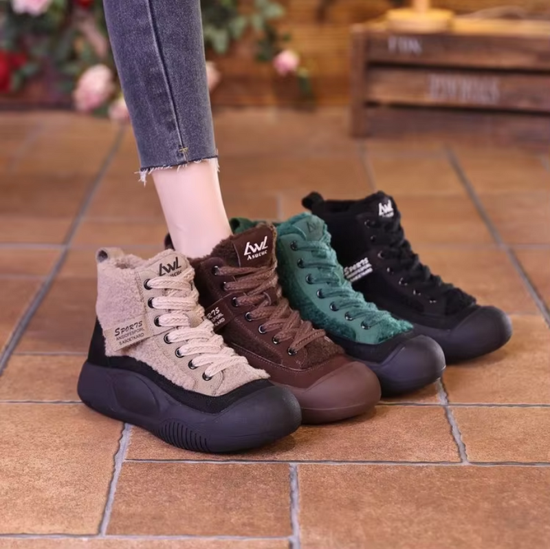 NevoFurr - Bottes antidérapantes chaudes et confortables pour femmes