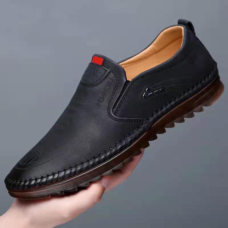 NevoHanqiu - Chaussures orthopédiques élégantes en cuir pour hommes